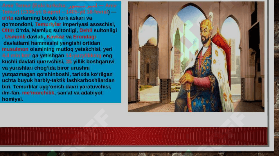 Amir Temur buyuk davlat arbobi 3