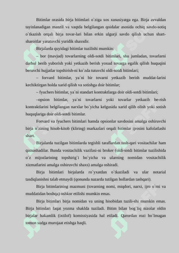 Bitimlar tushunchasi, turlari hamda nazariy va amaliy xususiyatlari tahlili. 6