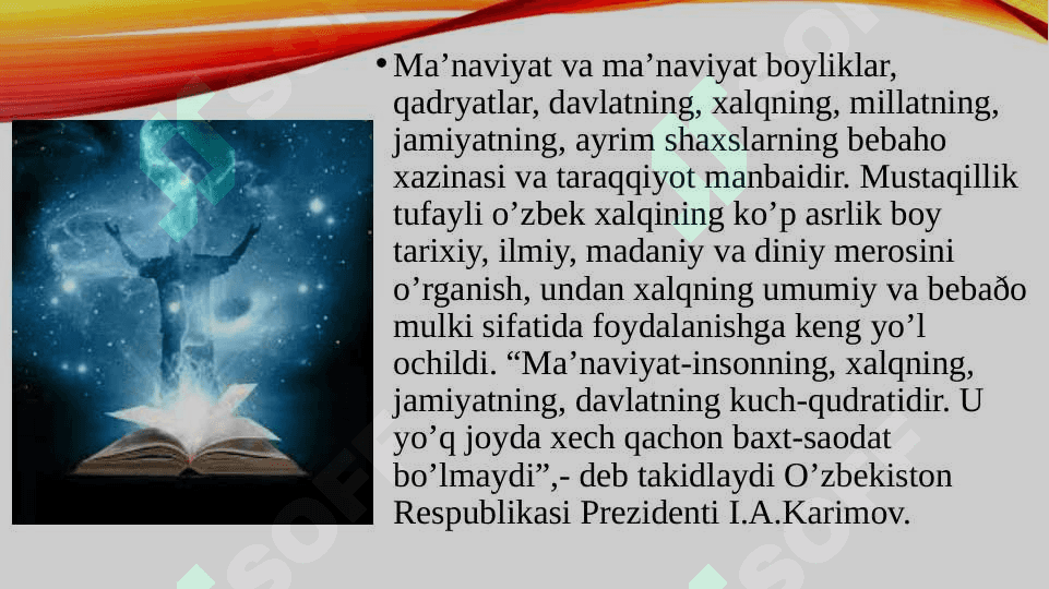 Bilim inson ma’naviy shakli 4