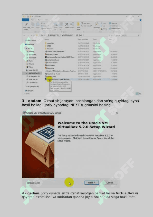 Operatsion tizimlar.VirtualBox yordamida Windows operatsion tizimimini o’rnatish. 4