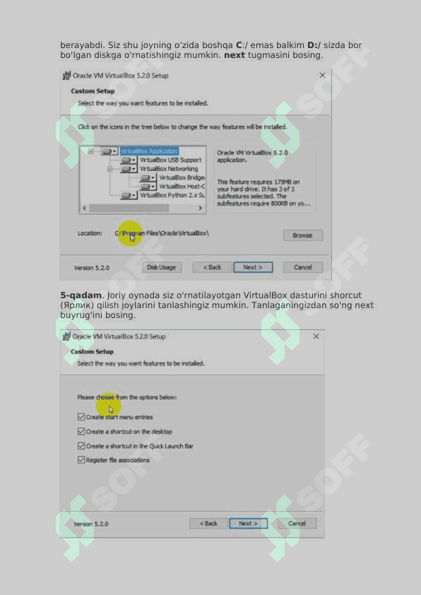 Operatsion tizimlar.VirtualBox yordamida Windows operatsion tizimimini o’rnatish. 5