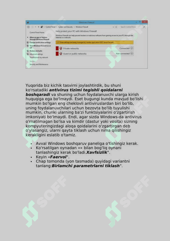 Operatsion tizimlar.Xavfsizlikni tashkil etish. 4