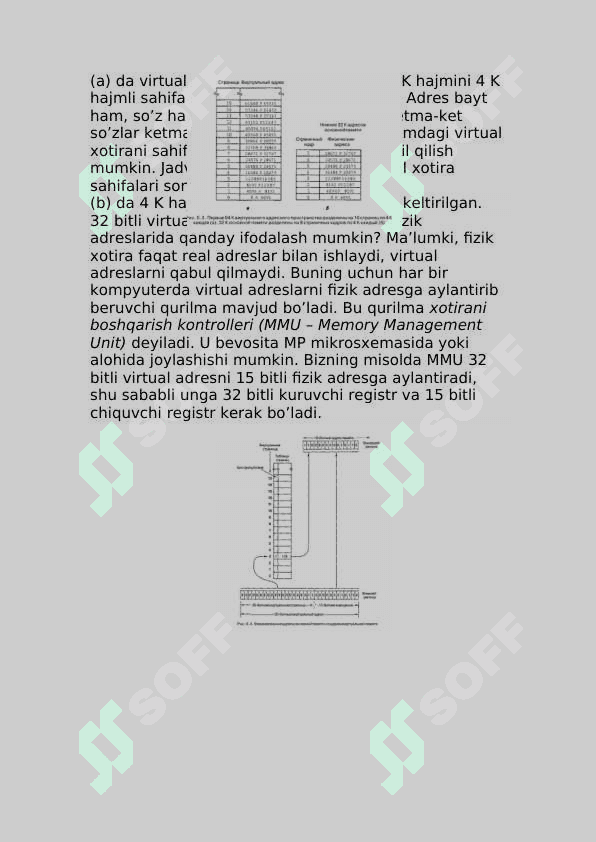 Operatsion tizimlar_Virtual xotirani tashkil etish. 7