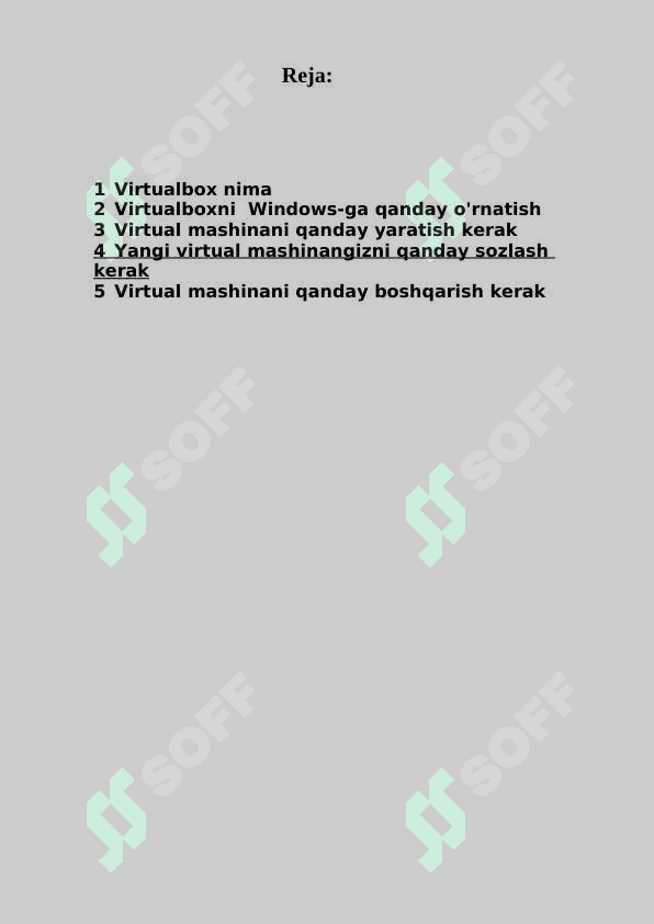 Operatsion tizimlar_VirtualBox yordamida Windows operatsion tizimini o’rnatish. 2