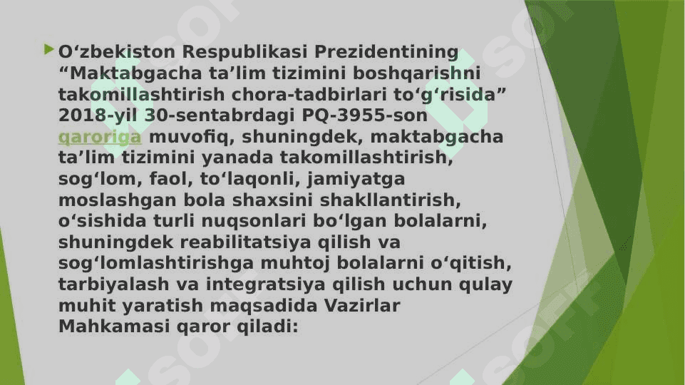 Turli tipdagi maktabgacha ta’lim muassasalarini tashkiliy tuzilmasi 2