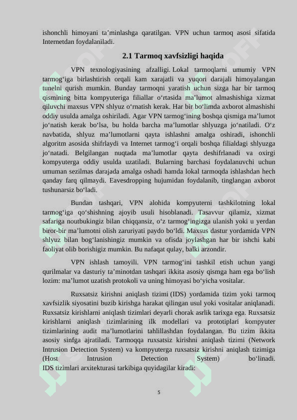 Tarmoq xavfsizligini ta'minlashda zamonaviy vositalar 5