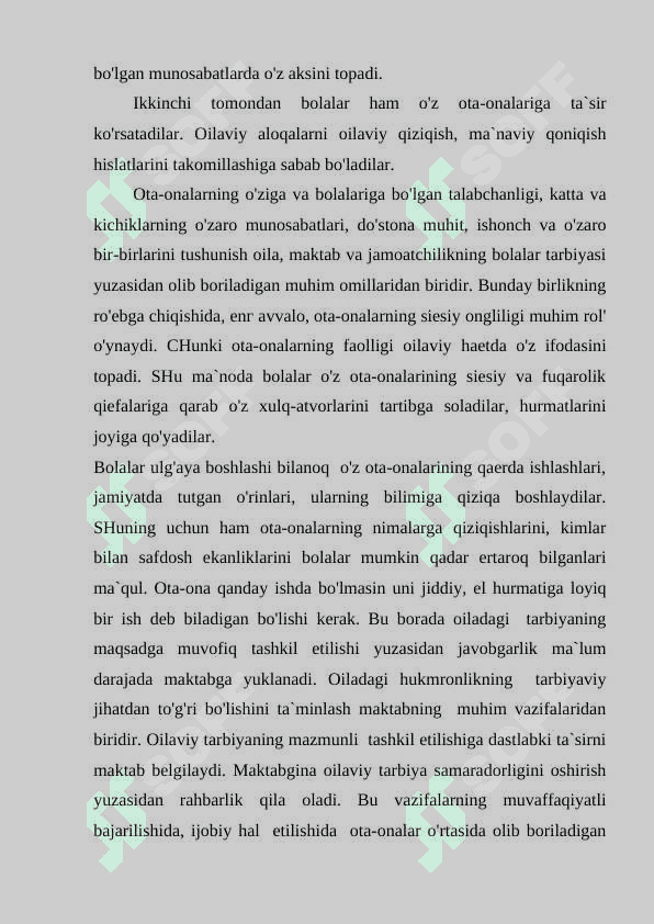 Oilada  dastlabki beriladigan ma'naviy-axloqiy tarbiya 6