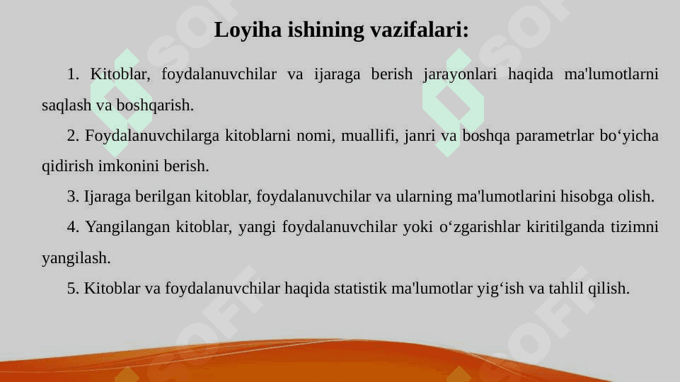 “ Kutubxonada kitoblarni ro‘yxatga olish tizimining ma’lumotlar bazasini loyihalash 2