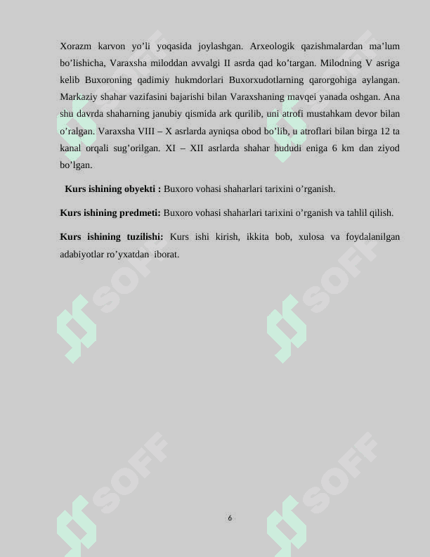 Buxoro vohasining tarixiy ahamiyati 6