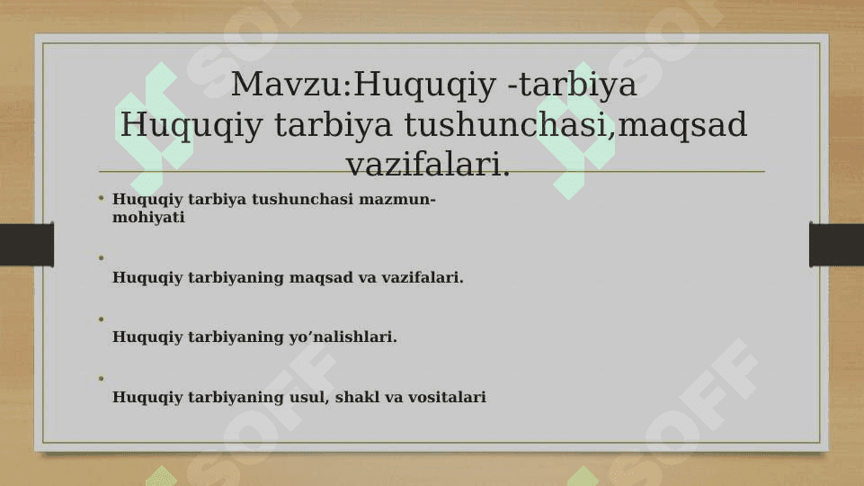 Tarbiya turlari 2