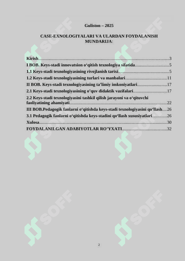 KEYS-STADY TEXNOLOGIYALARI VA ULARDAN FOYDALANISH 2