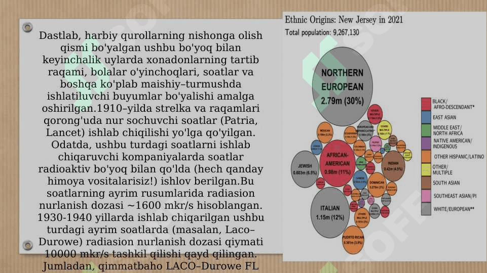 TEXNOGEN HALOKATLAR.  NYU DJERSI FOJEASI 7