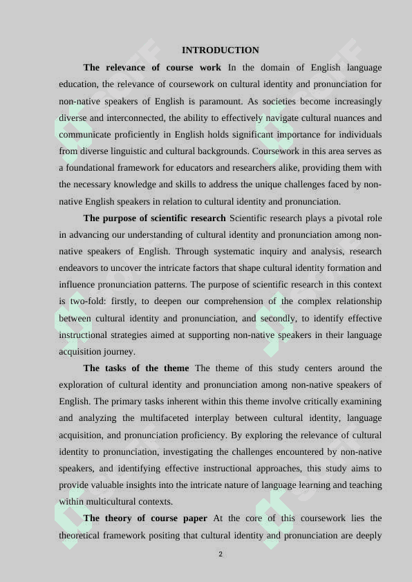 CULTURAL IDENTITY AND PRONUNCIATION OF NON-NATIVE SPEAKERS OF ENGLISH 2
