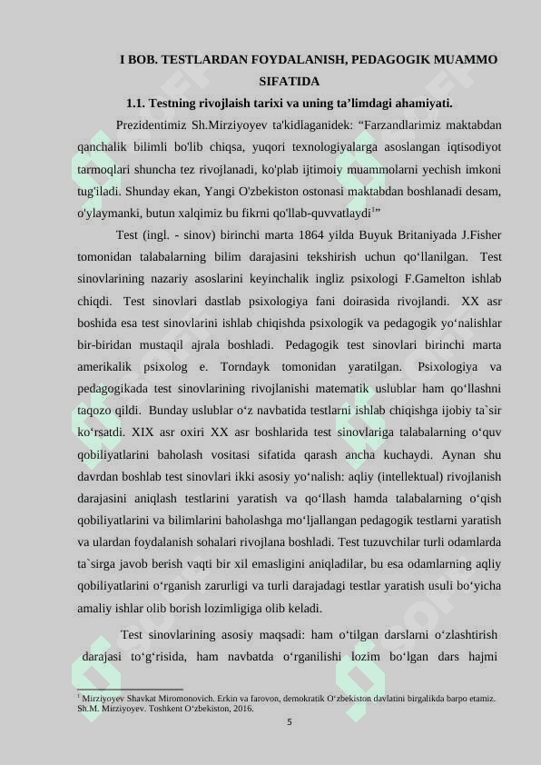 Ta'lim menejmentini o'qitishda ijodiy testlardan foydalanish metodikasi 5