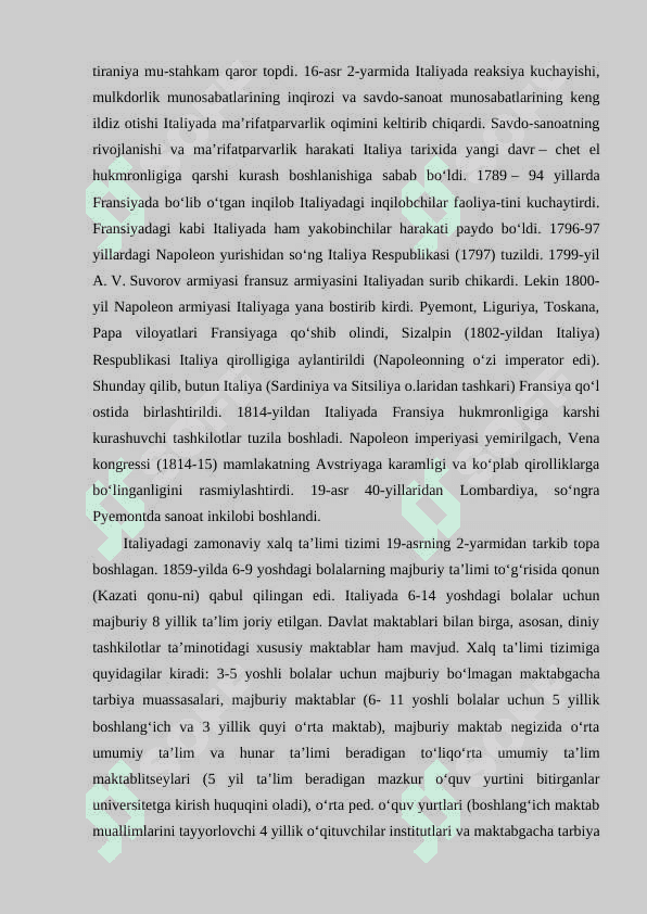 ITALIYA OMMAVIY AXBOROT VOSITALARI. 8