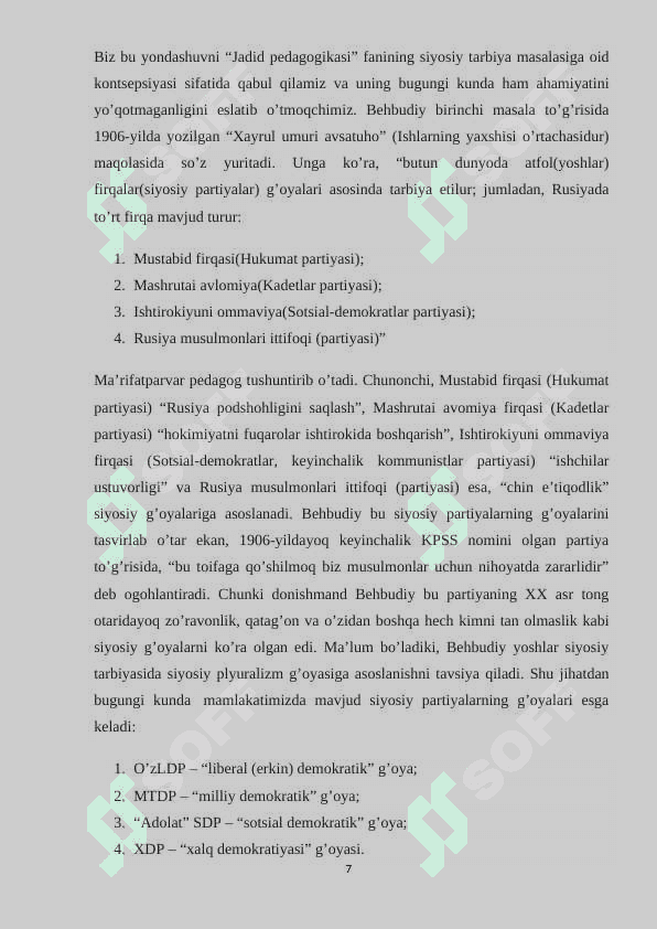 Mahmudo’ja Behbudiyning ijtimoiy pedagogik qarashlari 7