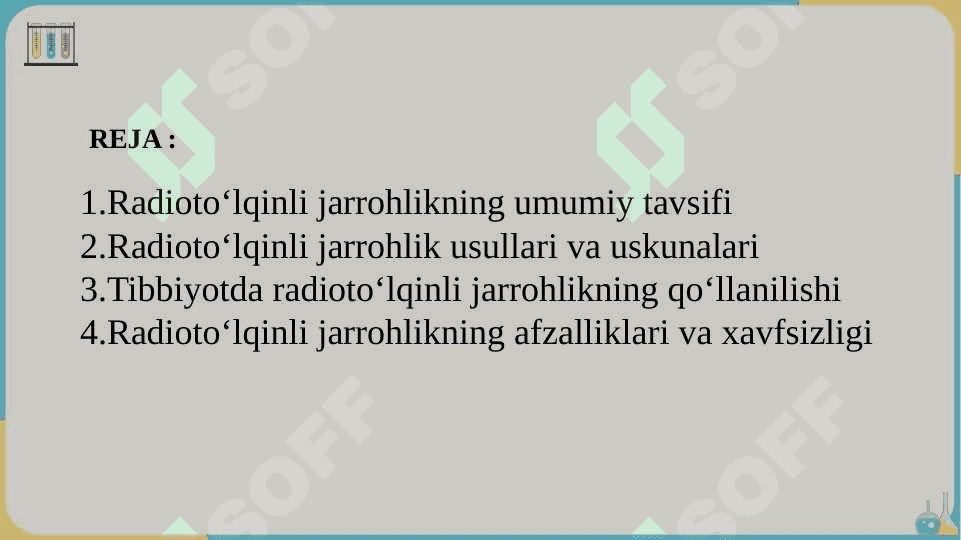 Radioto‘lqinli jarrohlik slayd 2