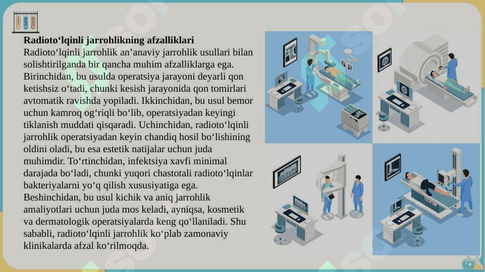 Radioto‘lqinli jarrohlik slayd 6