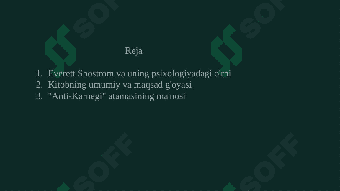 Everet Shostrum: "Anti-Karnegi odam manipulyatori 2