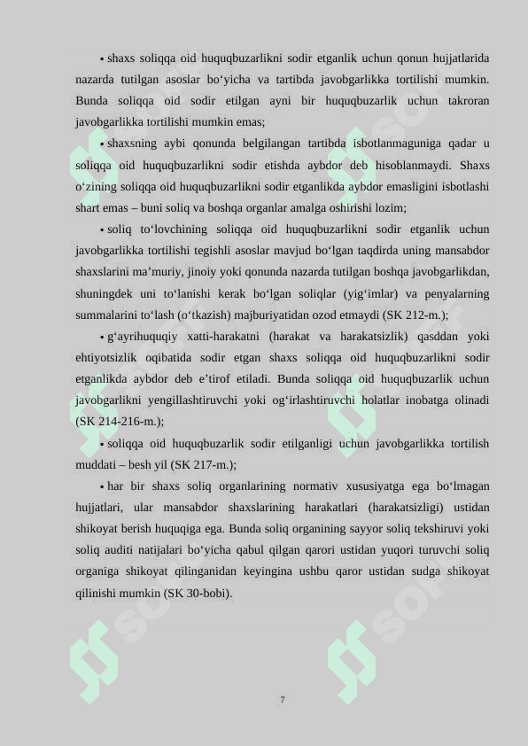Soliq qarzini majburiy undirish usullari 7