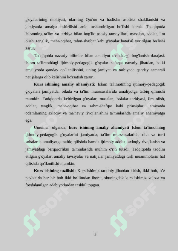 Islom ta`limotida ijtimoiy-pedagogik g`oyalar 5