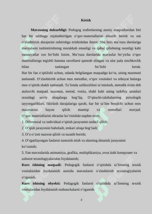 Pedagogik fanlarni o‘qitishda ta’limning texnik vositalaridan foydalanish yo‘llari 3
