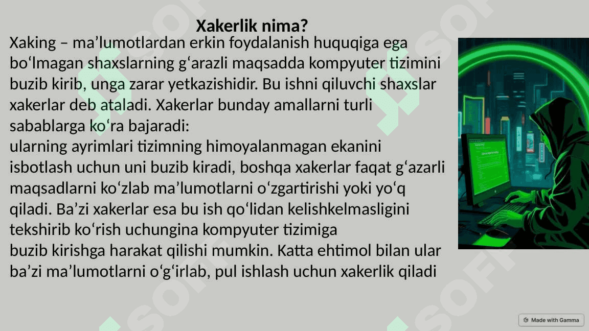 Kompyuter xavfsizligi zamonaviy xavf xatarlar 2