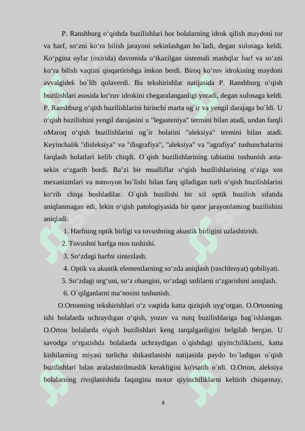 Yozma nutq kamchiliklarini bartaraf etishda olib boriladigan         korresion ishlar 6