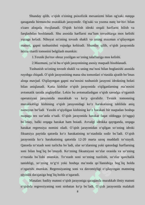 Yozma nutq kamchiliklarini bartaraf etishda olib boriladigan         korresion ishlar 8