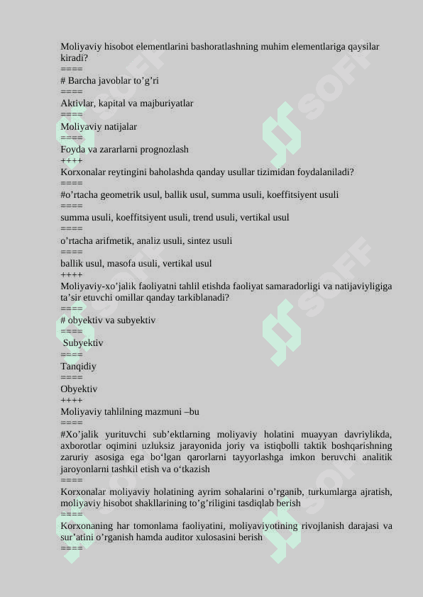 MHT fanidan YN javoblari 6