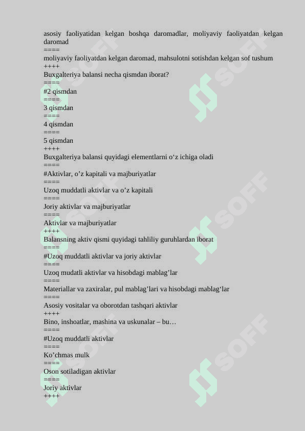 MHT fanidan YN javoblari 8