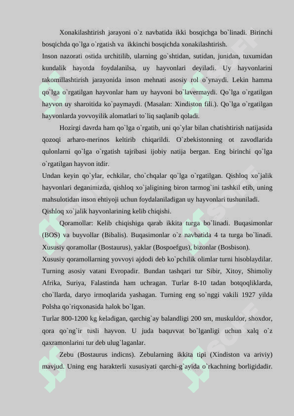 Chorvachilik asoslari 5