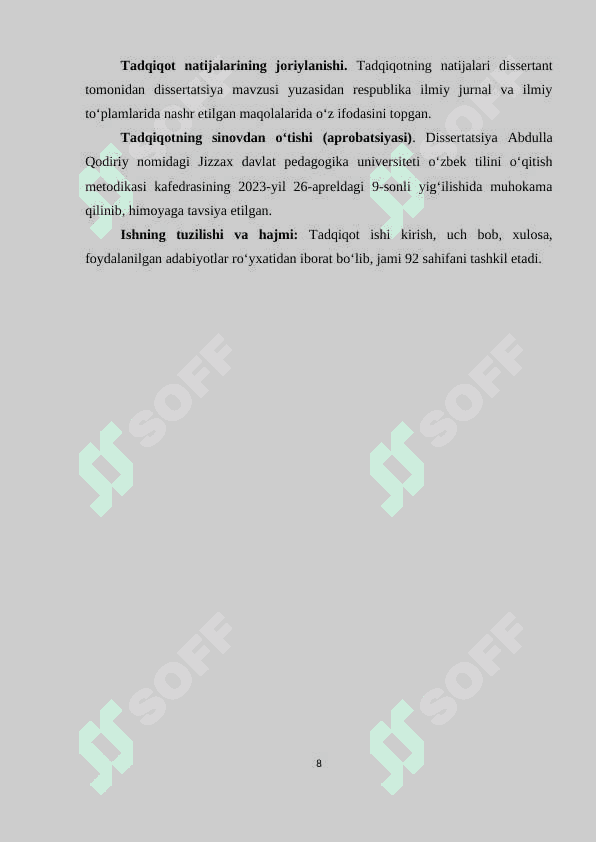 SODDA GAPLARNI INNOVATSION TEXNOLOGIYALAR ASOSIDA O‘QITISH 8