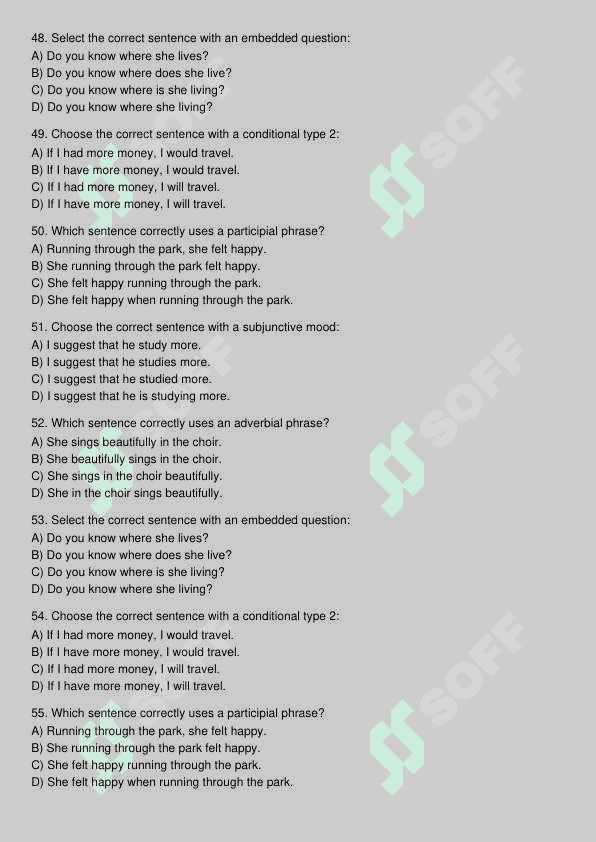 Ingliz tili test 7
