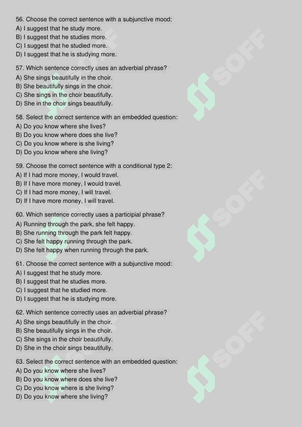 Ingliz tili test 8