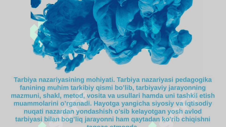 Tarbiya nazariyasi. Oila pedogogikasi 4