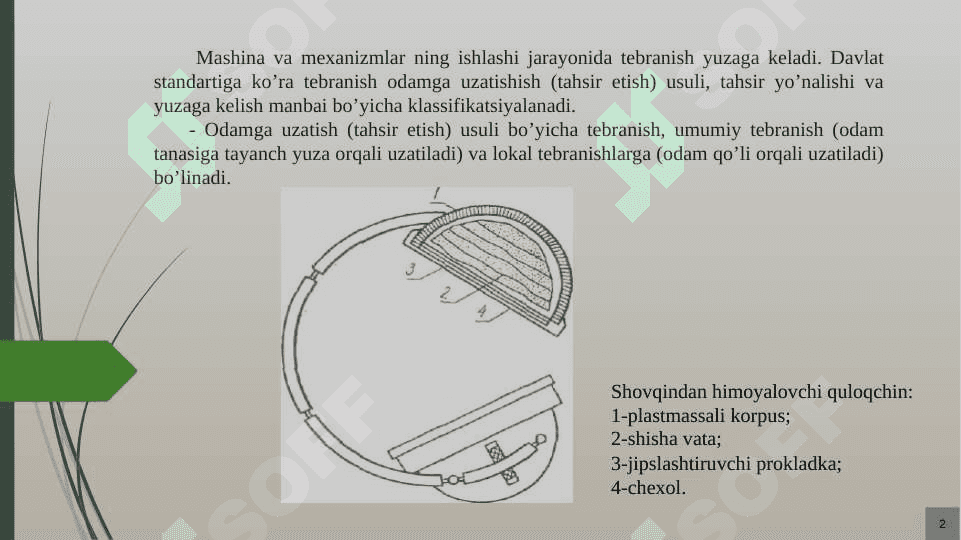Ishlab chiqarishda tebranishni aniqlash. 2
