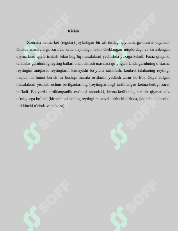 Dinamik massivlarga xotira ajratish uchun malloc() ishlatiladigan funksiyaning vazifasi 2