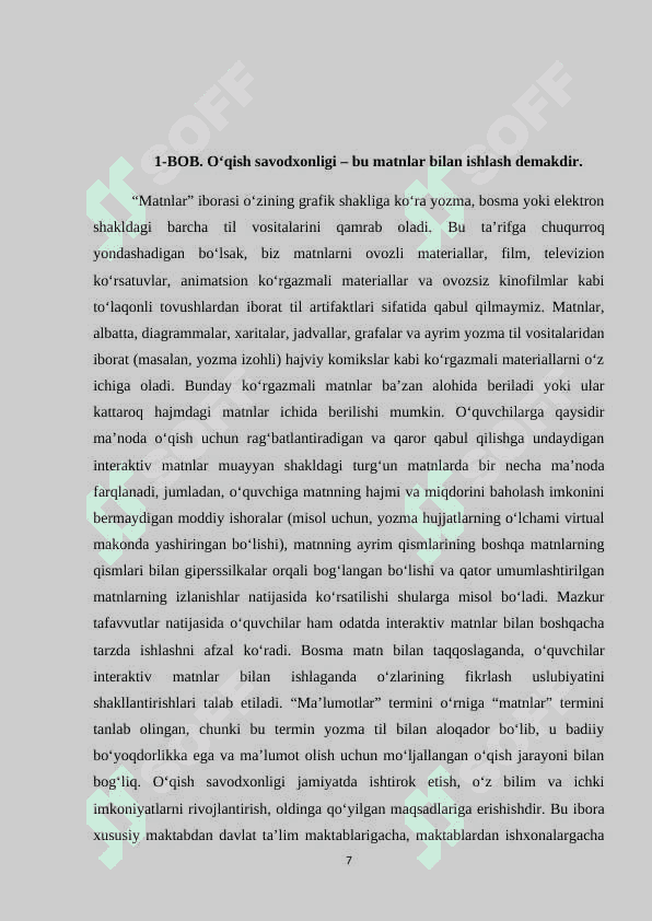 1 sinf ona tili va o’qish savodxonligi darslarida matn ustida shlash 7
