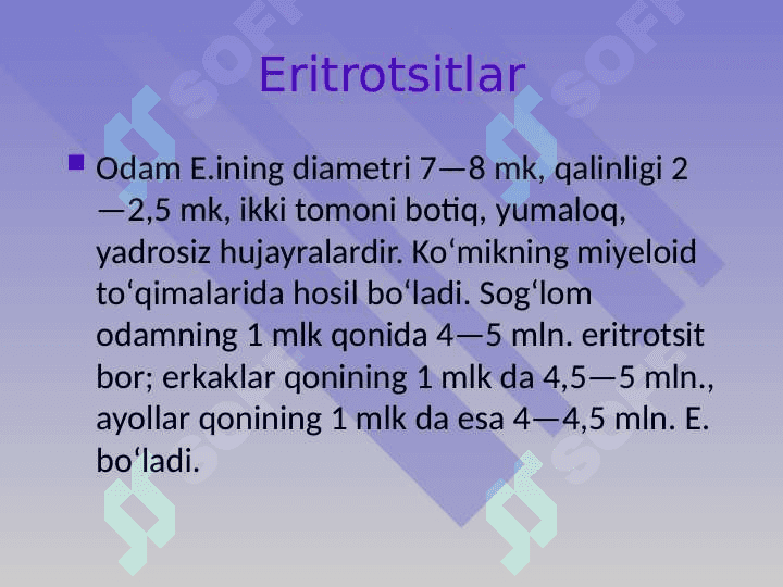 eritropoezga dorilar slayd 5