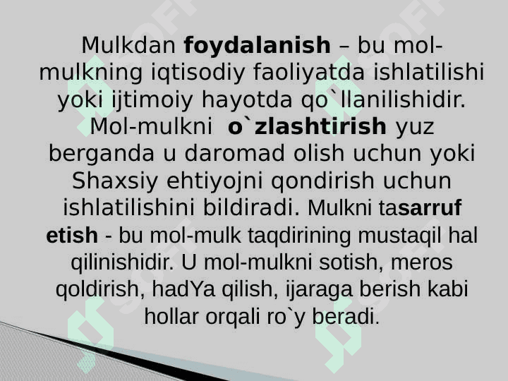 IQTISODIYOTNI ISLOX QILISHDA MULKCHILIKNING O’RNI 4