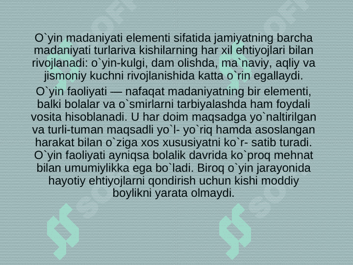 Harakatli o`yinlarni turkumlanishi tasnifi va ularning pedagogik ahamiyati 4