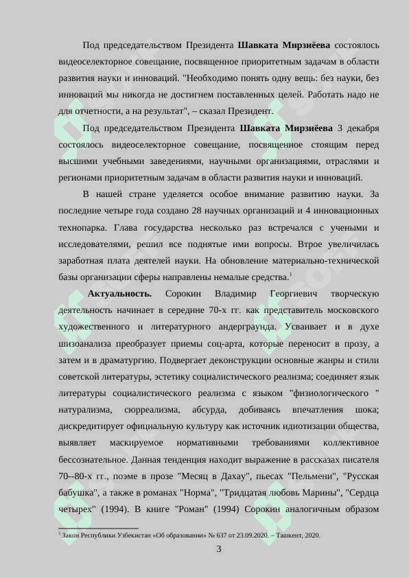 Игра концептами и литературными стилями в творчестве В Сорокина 3