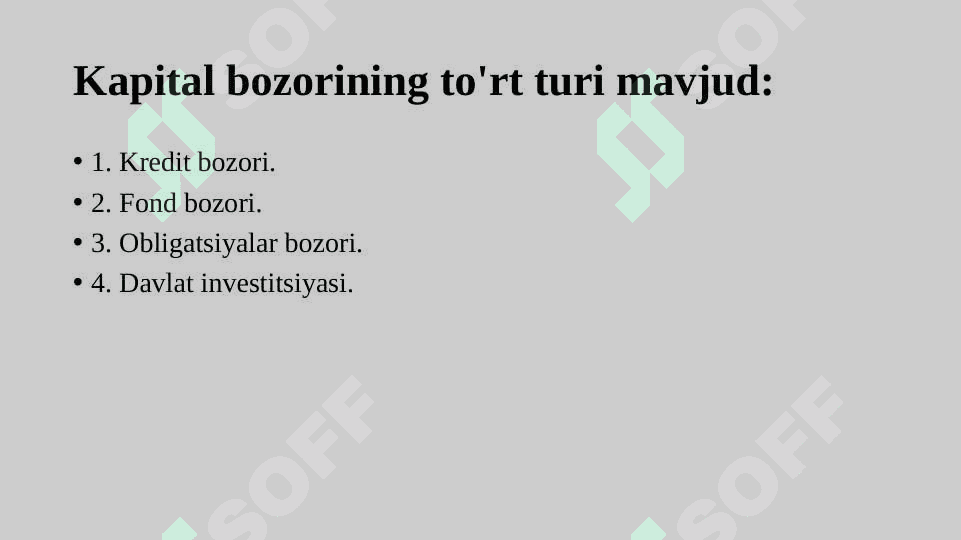 Kapital bozori va uni tashkil etish 3
