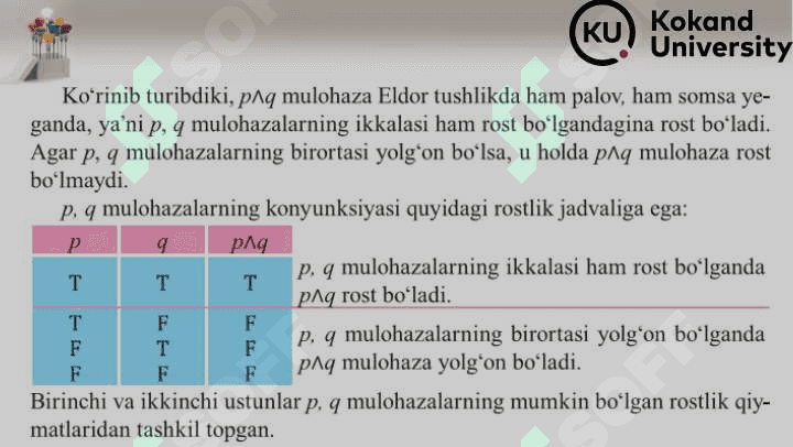 Matematik mantiq elementlari va formulalari 8