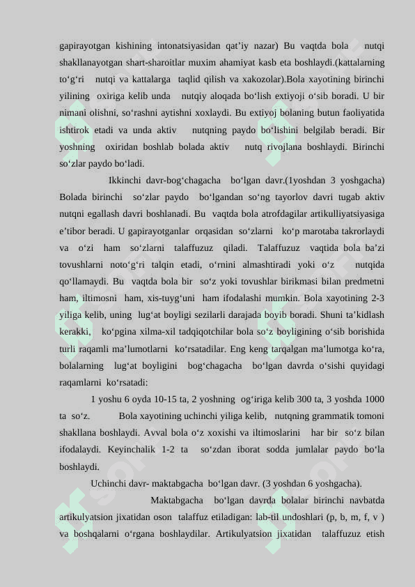 Maktabgacha tarbiya yoshidagi bolalar nutqining rivojlanish xususiyatlari 4