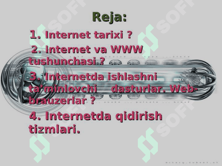 GLOBAL KOMPYUTER TARMOQLARI. INTERNET TARMOGʻI 2