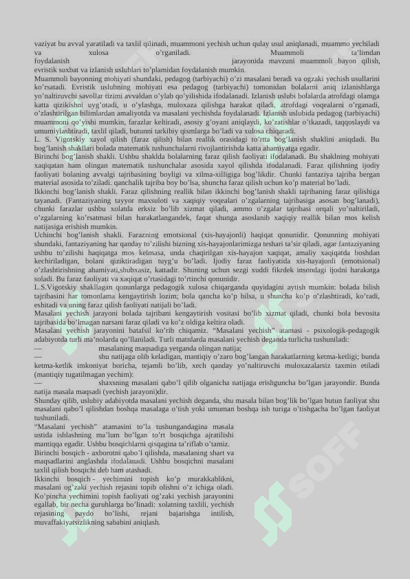 Matematik tasavvurlarni shakllantirish nazariyasi va metodikasining nazariy asoslari 4