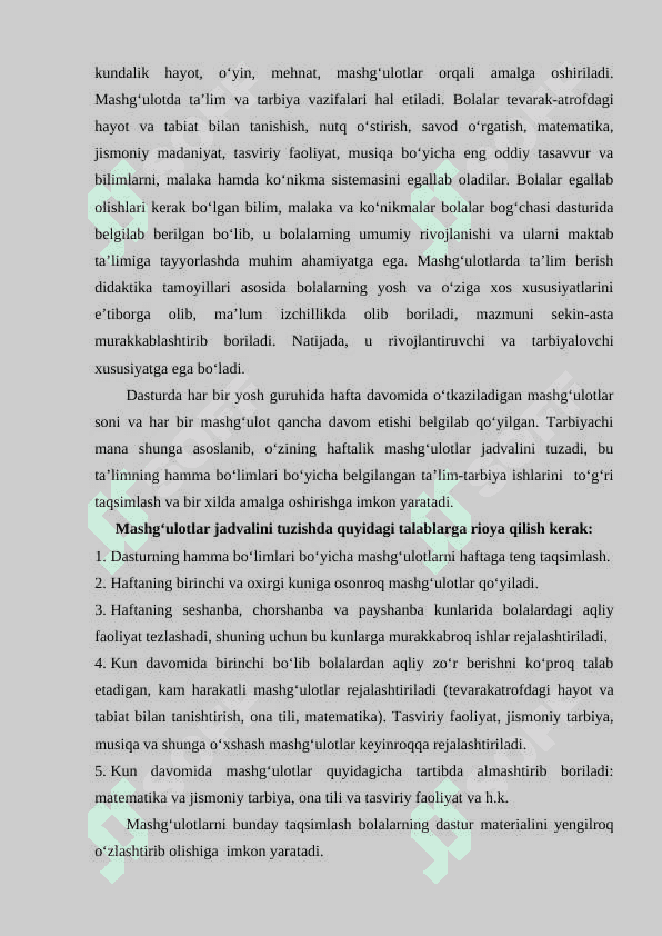 Maktabgacha ta’lim muassasalarida mashgulotlarni tashkil etish 3