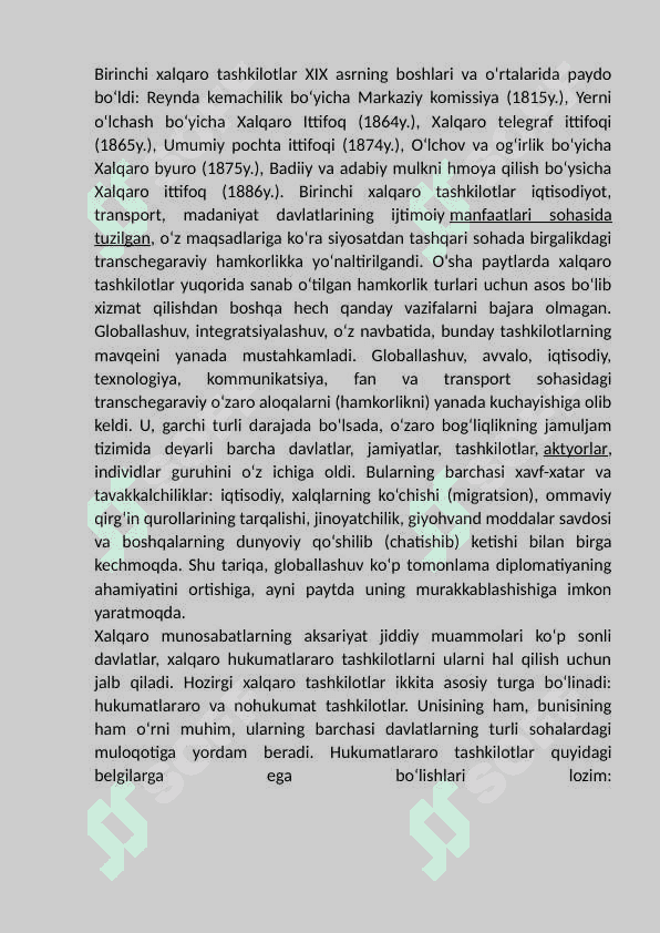 O’zbekiston Respublikasi va xalqaro tashkiloti. 5